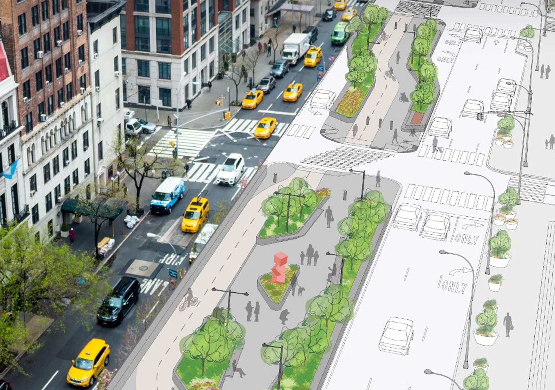 new-york-evaluates-transforming-park-avenue-into-a-greener-and-pedestrian-corridor